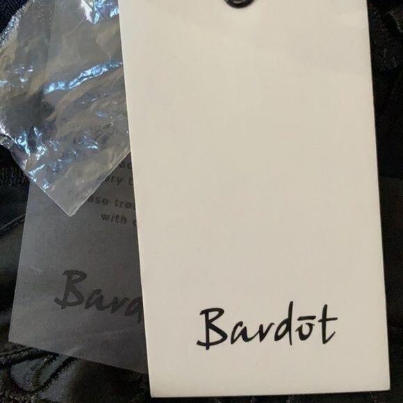 Bardot Isa Crochet Lace Cocktail Sheath Dress French Black Size L 10 NWT - Picture 5 of 12